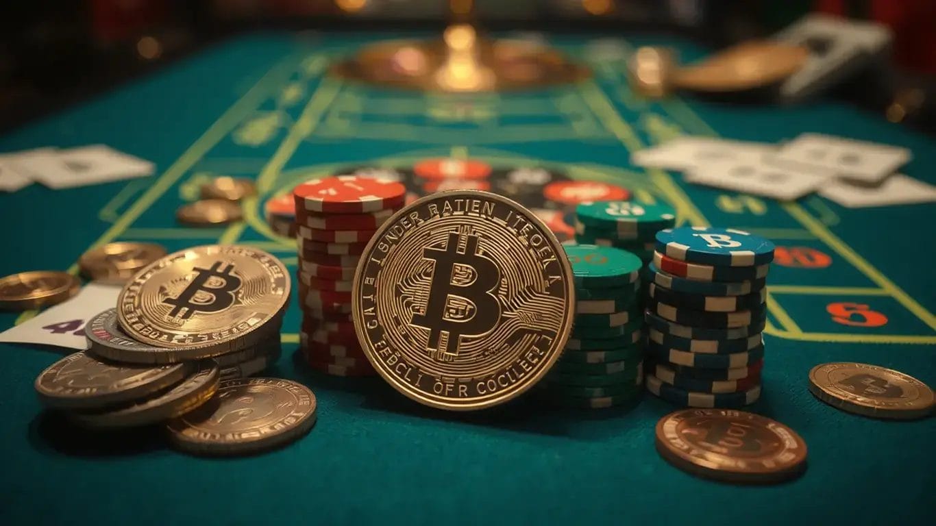 coins on tablegame in landbase casino