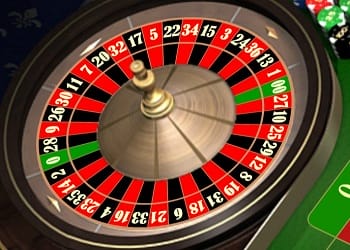 roulette wheel with two times the zero  